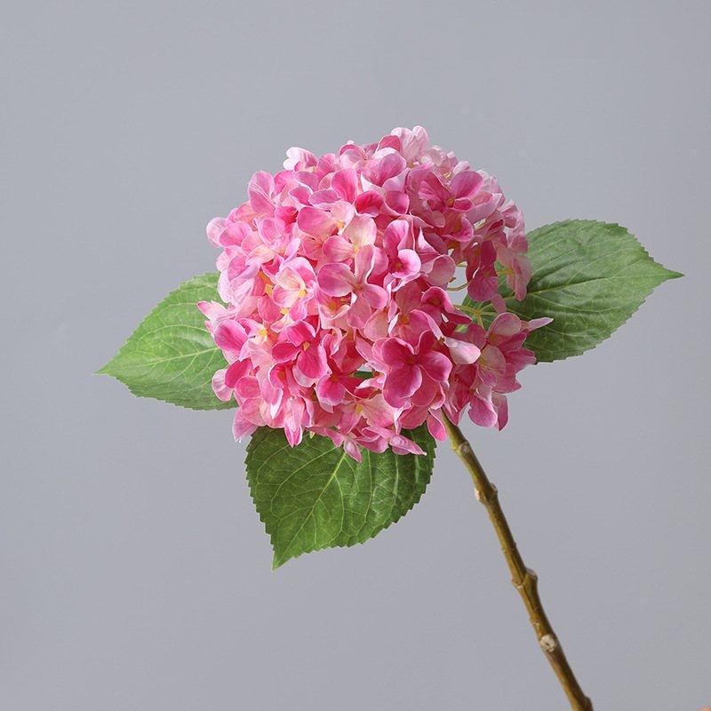 Multicolor Fabric Artificial Hydrangea Flower Stem – 47cm
