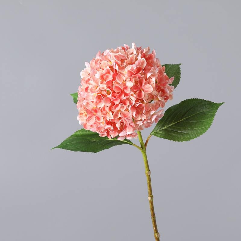 Various Colors Fabric Artificial Hydrangea Flower Stem – 66cm