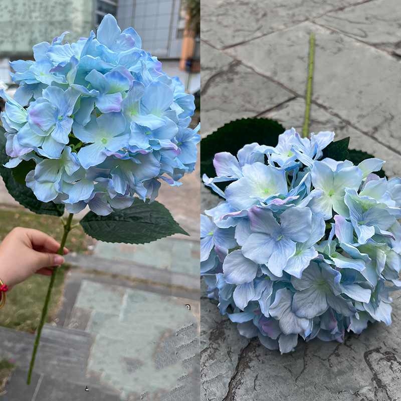 Multicolored Fabric Artificial Hydrangea Flower – 66cm