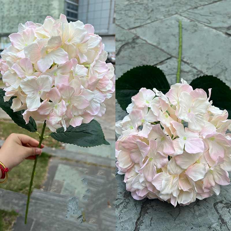 Multicolored Fabric Artificial Hydrangea Flower – 66cm