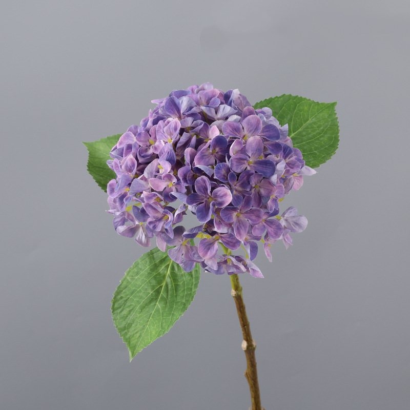 Multicolor Fabric Artificial Hydrangea Flower Stem – 47cm