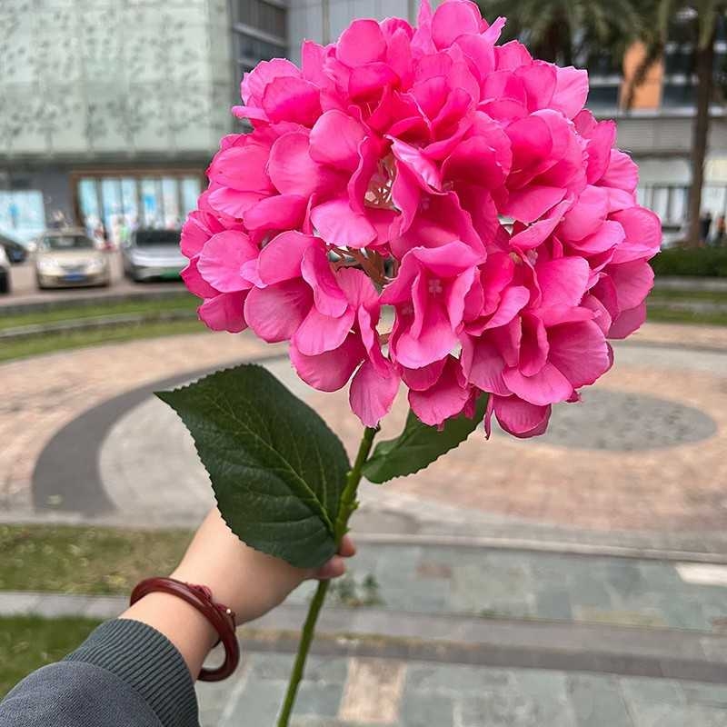 Single-Headed French Artificial Hydrangea Flower – 76cm