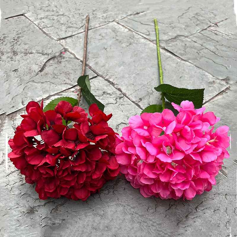 Single-Headed French Artificial Hydrangea Flower – 76cm