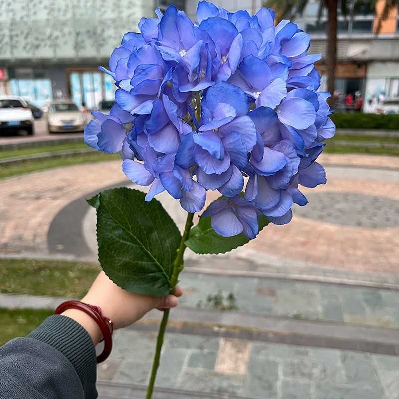 Single-Headed French Artificial Hydrangea Flower – 76cm