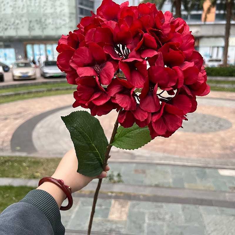 Single-Headed French Artificial Hydrangea Flower – 76cm