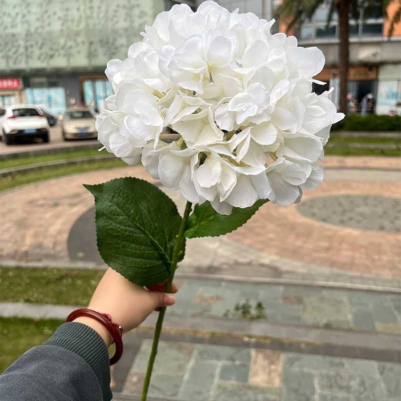 Single-Headed French Artificial Hydrangea Flower – 76cm