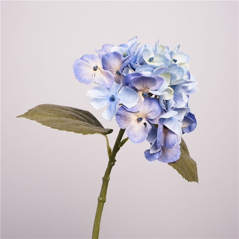 Soft Plastic Artificial Hydrangea Flower Stem – 36cm