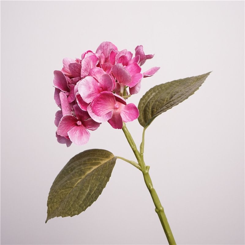 Soft Plastic Artificial Hydrangea Flower Stem – 36cm
