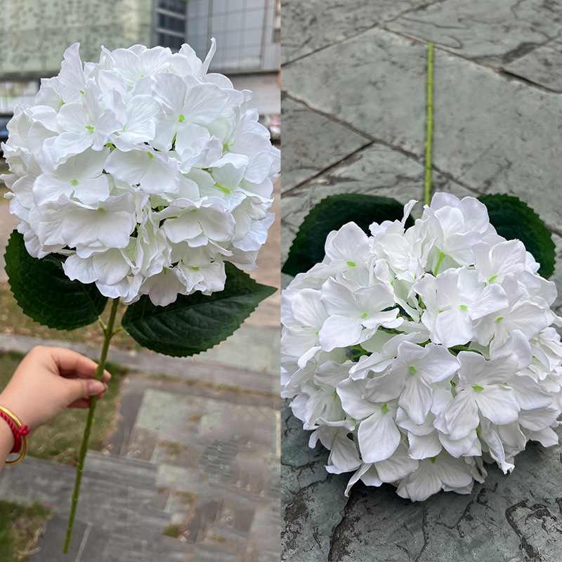Multicolored Fabric Artificial Hydrangea Flower – 66cm