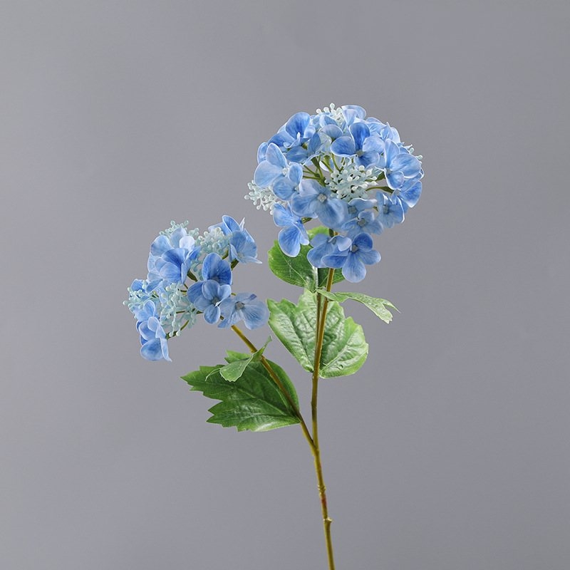 Two-Bloom Artificial Hydrangea Spray – 47cm