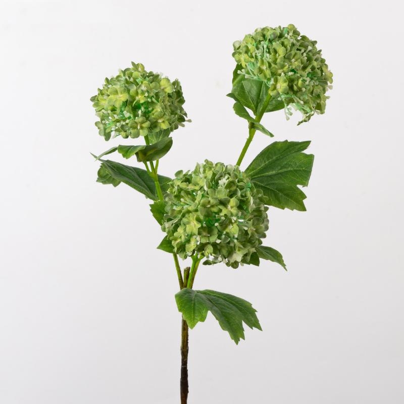 Three-Bloom Fabric Artificial Hydrangea Spray – 82cm