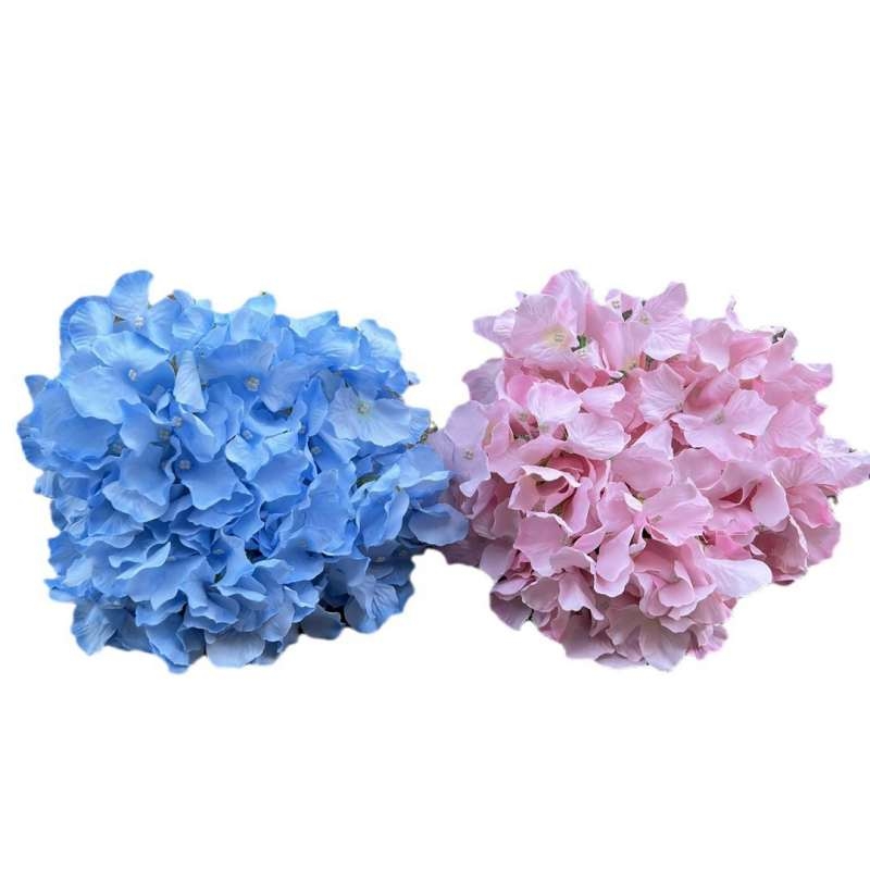 Five-Bloom Large-Head Fabric Artificial Hydrangea – 47cm