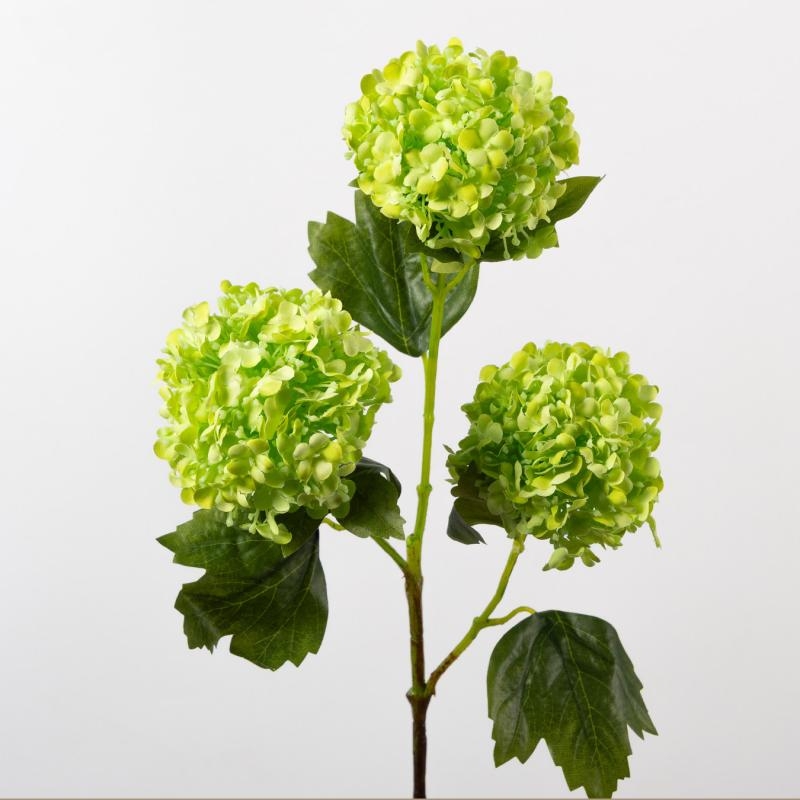 Three-Bloom Fabric Artificial Hydrangea Spray – 82cm