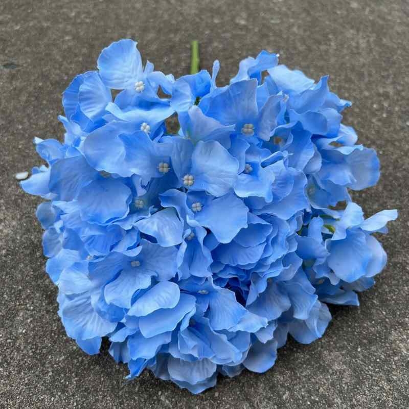 Five-Bloom Large-Head Fabric Artificial Hydrangea – 47cm
