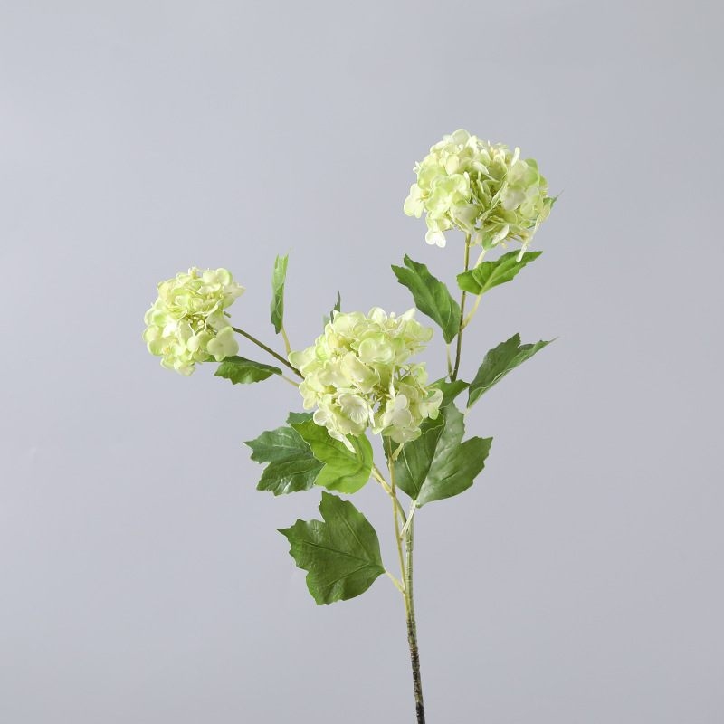 Three-Bloom Fabric Artificial Hydrangea Spray – 66cm