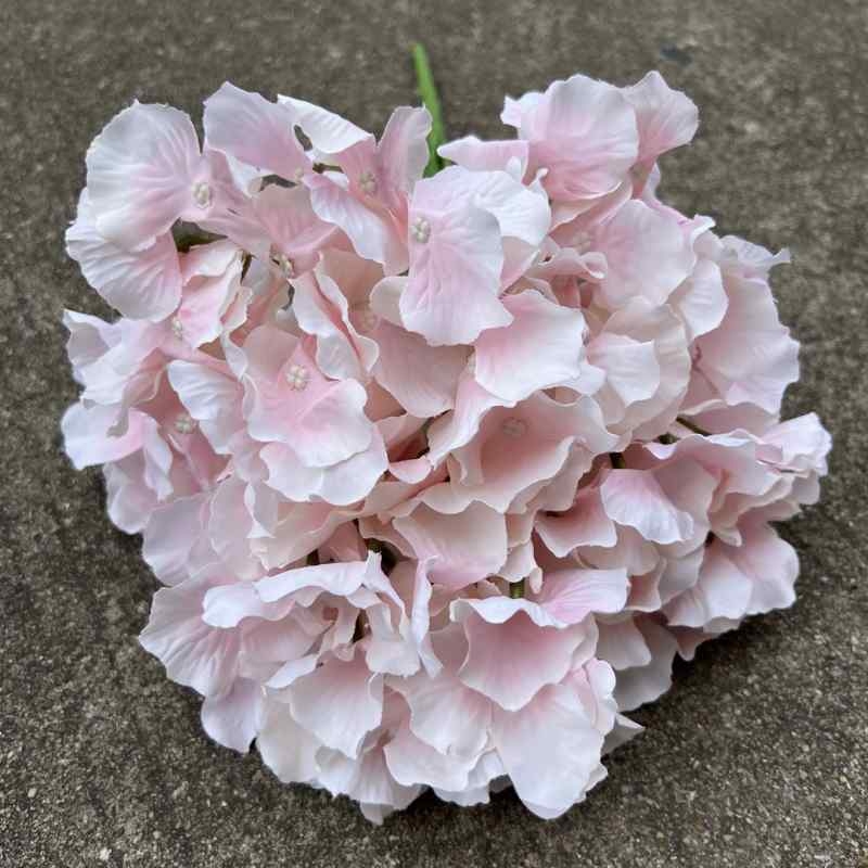 Five-Bloom Large-Head Fabric Artificial Hydrangea – 47cm