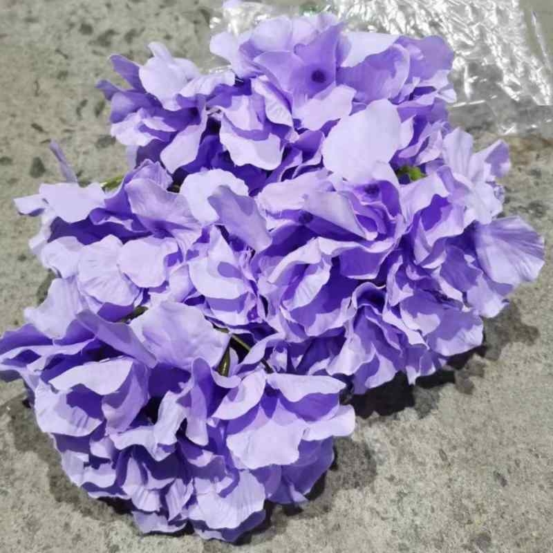 Five-Bloom Large-Head Fabric Artificial Hydrangea – 47cm