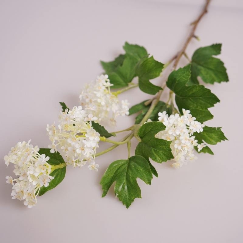 Four-Bloom Fabric Artificial Hydrangea Spray – 70cm