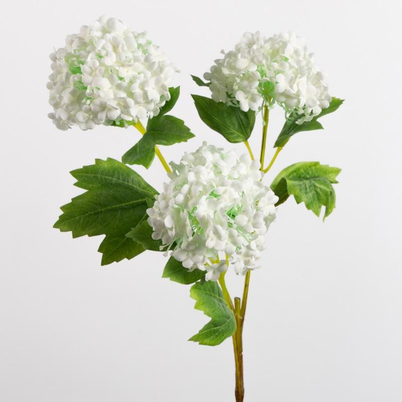 Three-Bloom Fabric Artificial Hydrangea Spray – 82cm