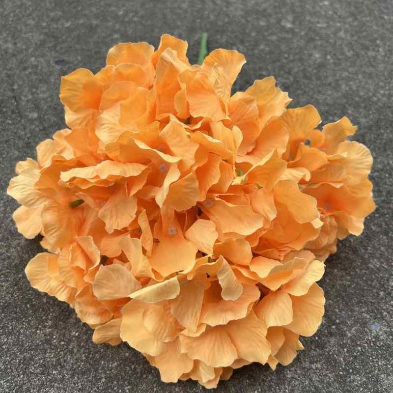 Five-Bloom Large-Head Fabric Artificial Hydrangea – 47cm