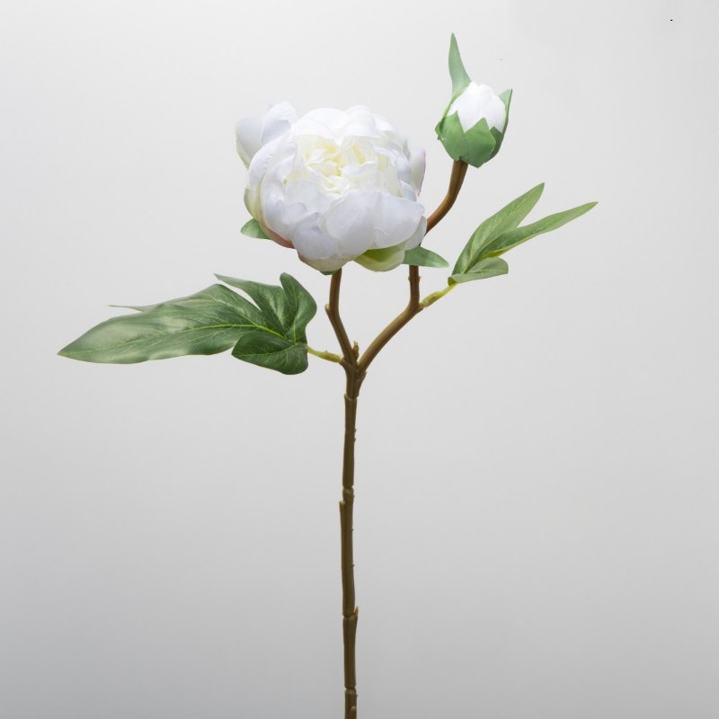 Wholesale Artificial Peony Bud Stem – 2-Bloom, 45cm
