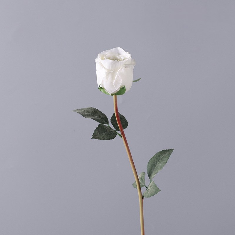 Wholesale Vintage Scorched-Edge Artificial Rose Stem – 57cm