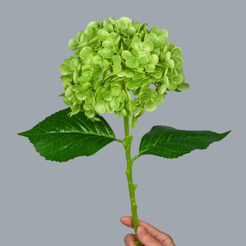 Soft-Touch Artificial Hydrangea Stem – 20cm Bloom