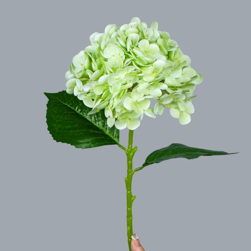 Soft-Touch Artificial Hydrangea Stem – 20cm Bloom
