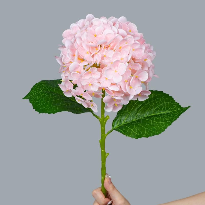 Soft-Touch Artificial Hydrangea Stem – 20cm Bloom
