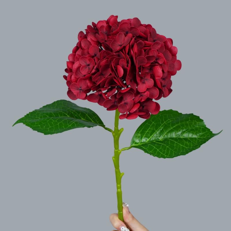 Soft-Touch Artificial Hydrangea Stem – 20cm Bloom