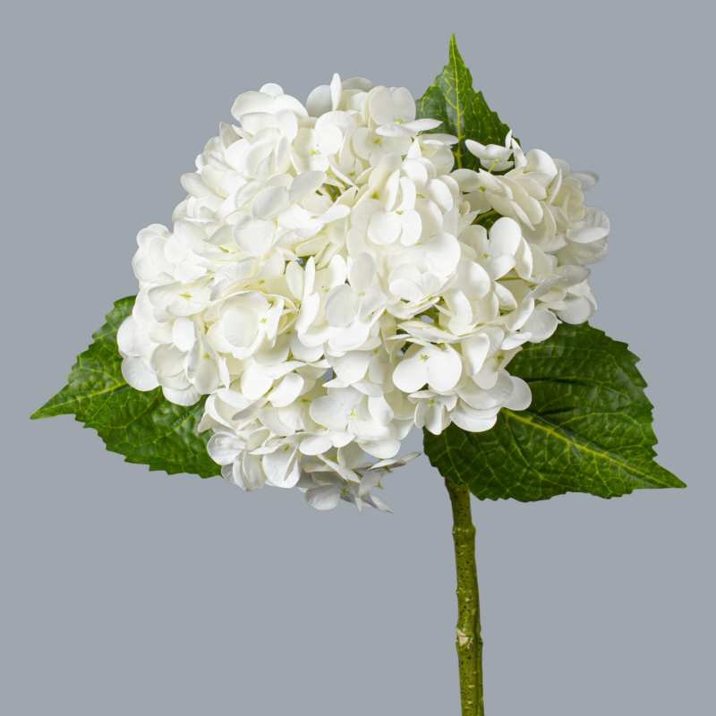 Artificial Hydrangea Stem with Large 20cm Bloom