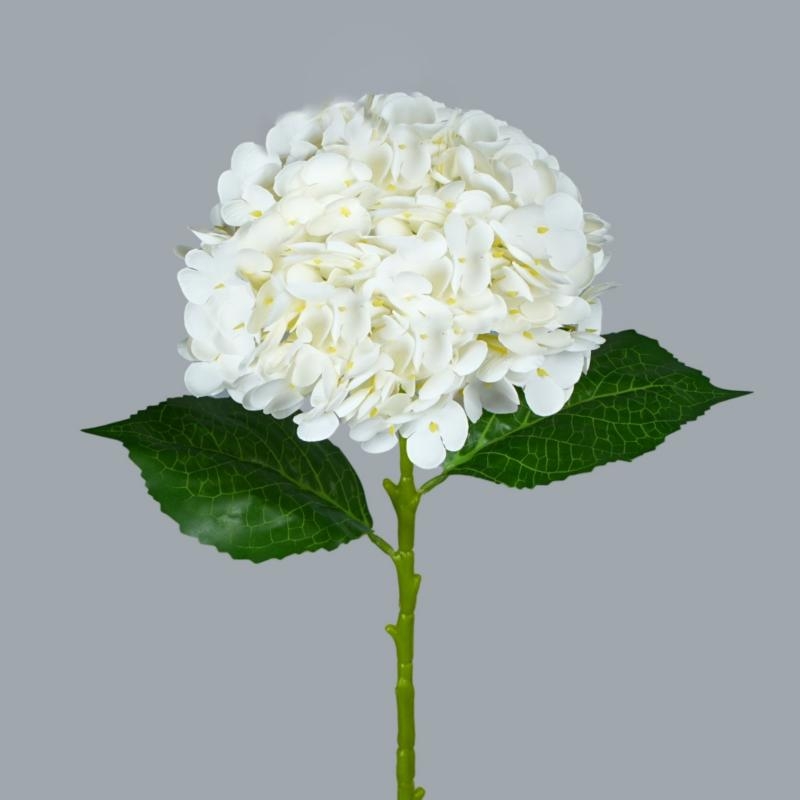 Soft-Touch Artificial Hydrangea Stem – 20cm Bloom