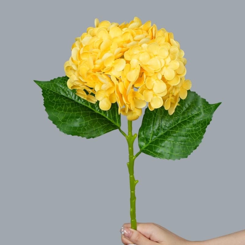 Soft-Touch Artificial Hydrangea Stem – 20cm Bloom