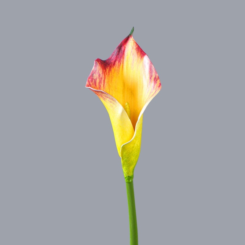 Soft-Touch Flocked Fabric Artificial Calla Lily 63cm – Single Stem