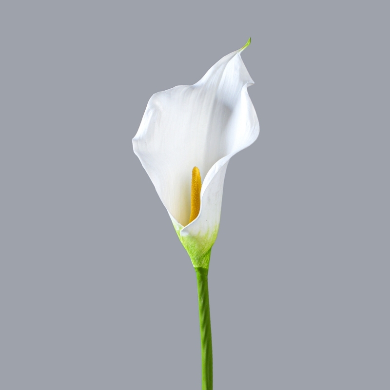 Soft-Touch Flocked Fabric Artificial Calla Lily 63cm – Single Stem