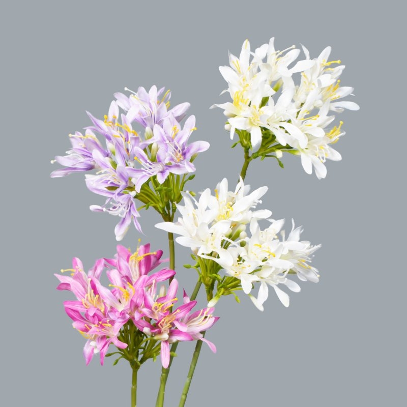 Artificial Agapanthus Stem 60cm with 14cm Bloom