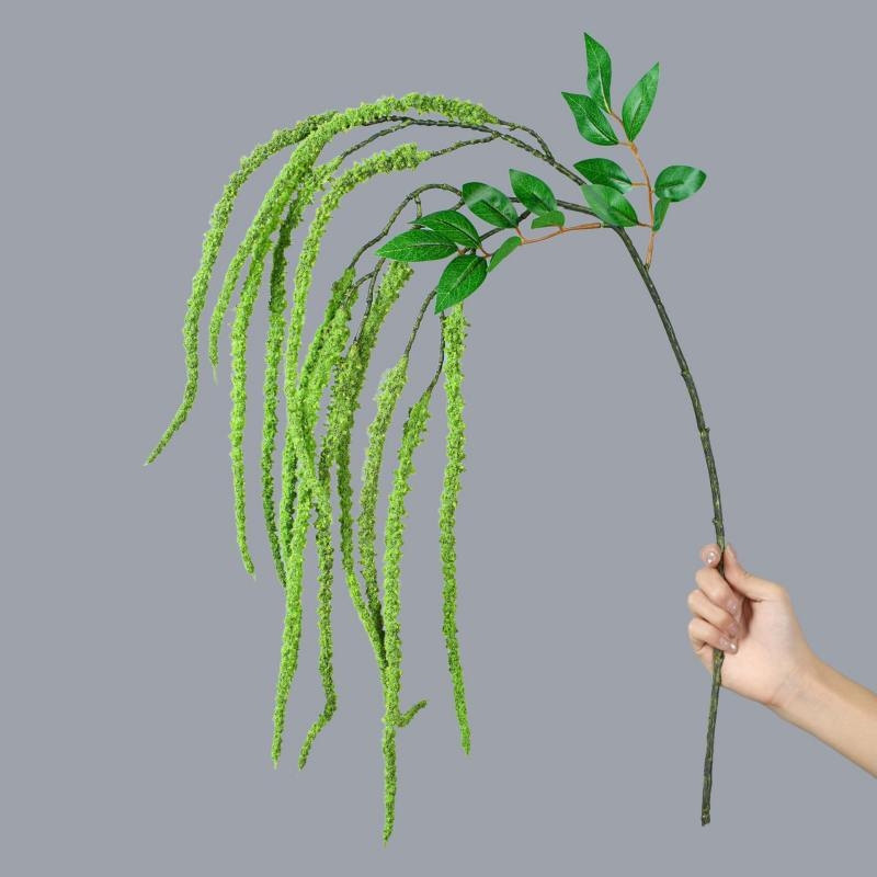 Artificial Hanging Amaranthus Stem 96cm – Realistic Velvet Flocked Flowers