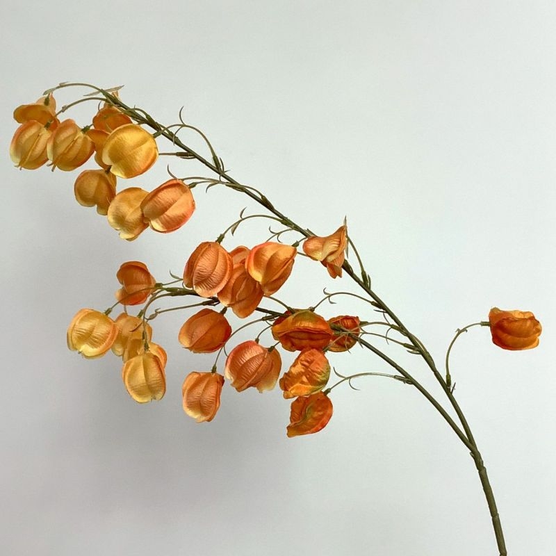 Artificial Physalis Branch – 100cm Realistic Lantern Fruit Stem