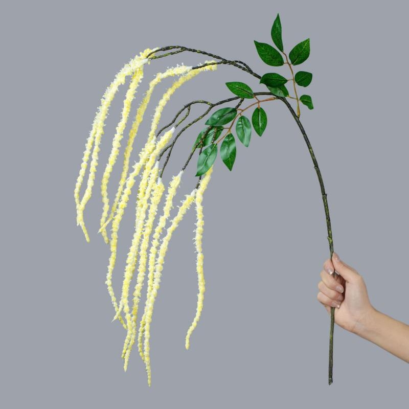 Artificial Hanging Amaranthus Stem 96cm – Realistic Velvet Flocked Flowers