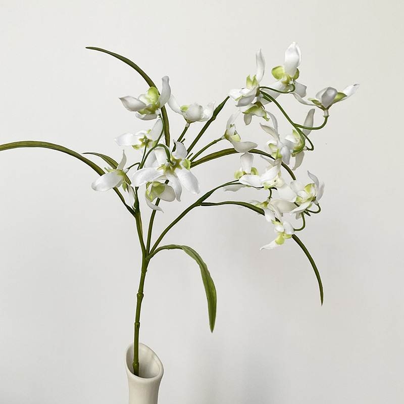 Artificial Dendrobium Orchid Stem – 49cm Realistic Dendrobium Orchid Flower