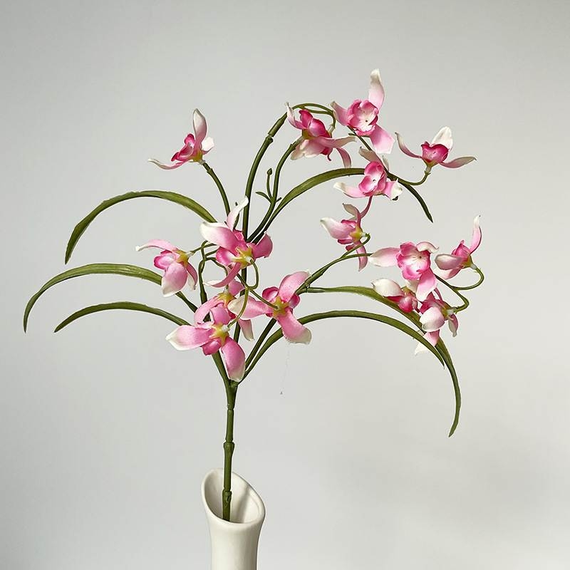 Artificial Dendrobium Orchid Stem – 49cm Realistic Dendrobium Orchid Flower