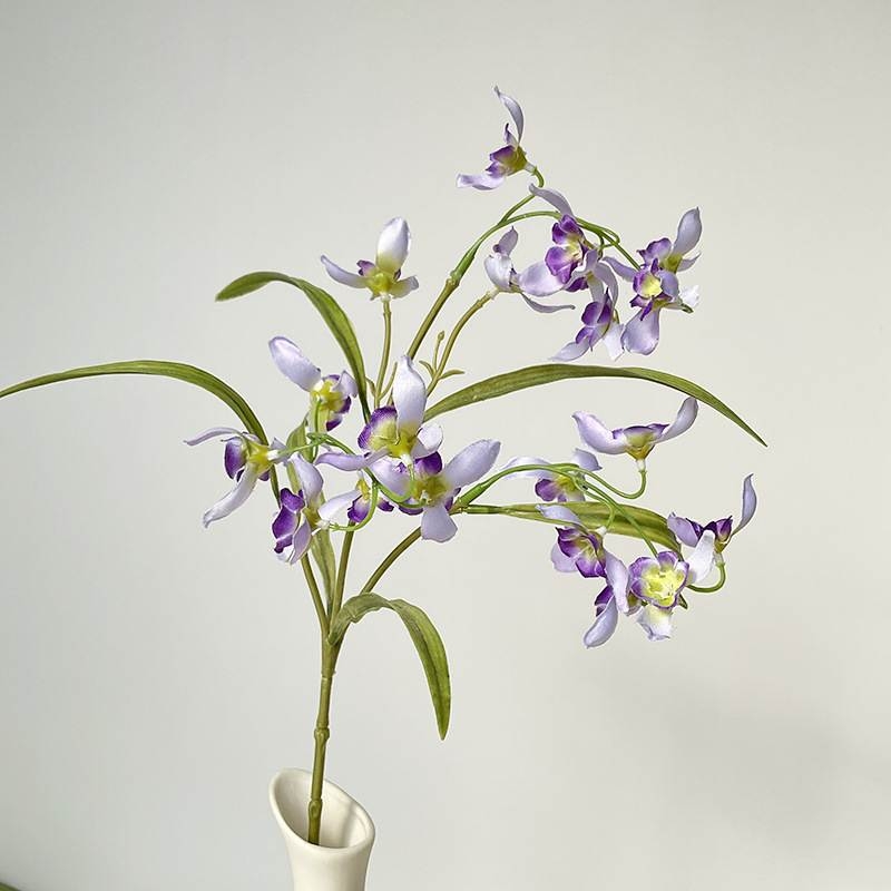 Artificial Dendrobium Orchid Stem – 49cm Realistic Dendrobium Orchid Flower