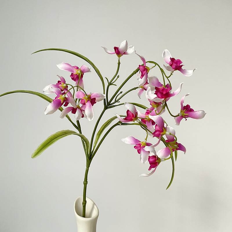 Artificial Dendrobium Orchid Stem – 49cm Realistic Dendrobium Orchid Flower