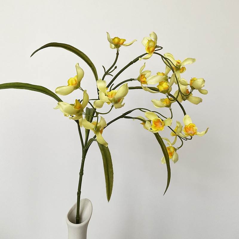Artificial Dendrobium Orchid Stem – 49cm Realistic Dendrobium Orchid Flower