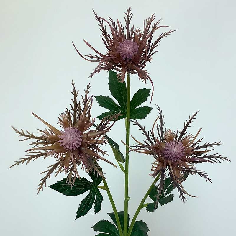 Wholesale Artificial Eryngium 3-Head Single Stem