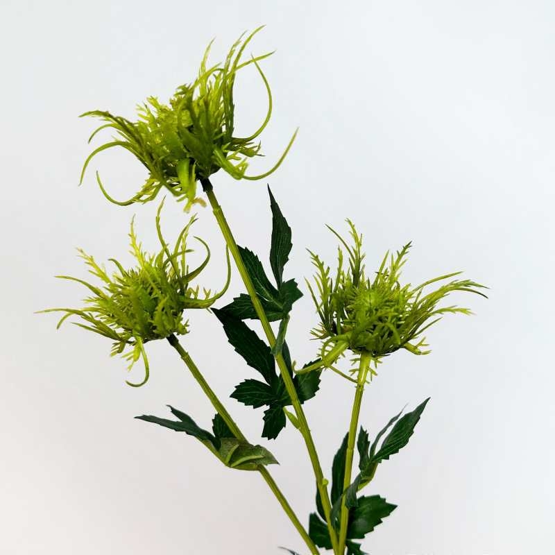 Wholesale Artificial Eryngium 3-Head Single Stem