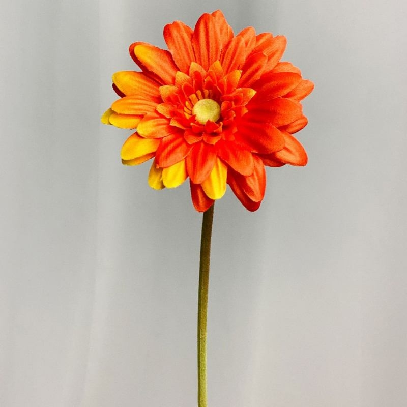 Wholesale Artificial Gerbera Stem – 25cm Satin Fabric Flower