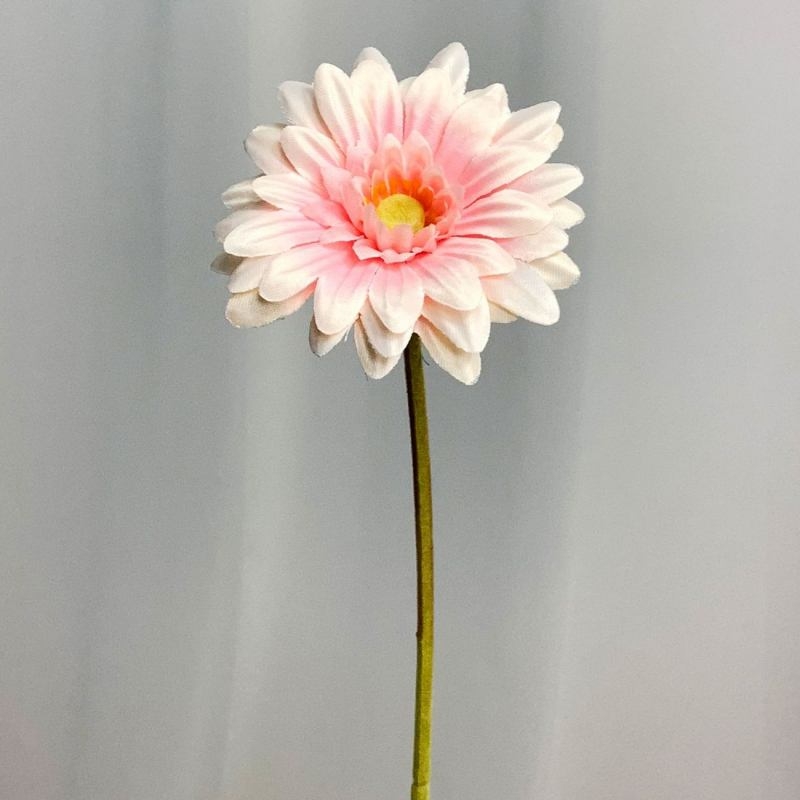 Wholesale Artificial Gerbera Stem – 25cm Satin Fabric Flower