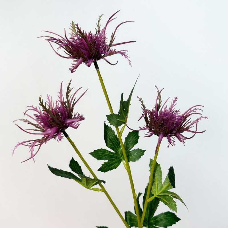 Wholesale Artificial Eryngium 3-Head Single Stem