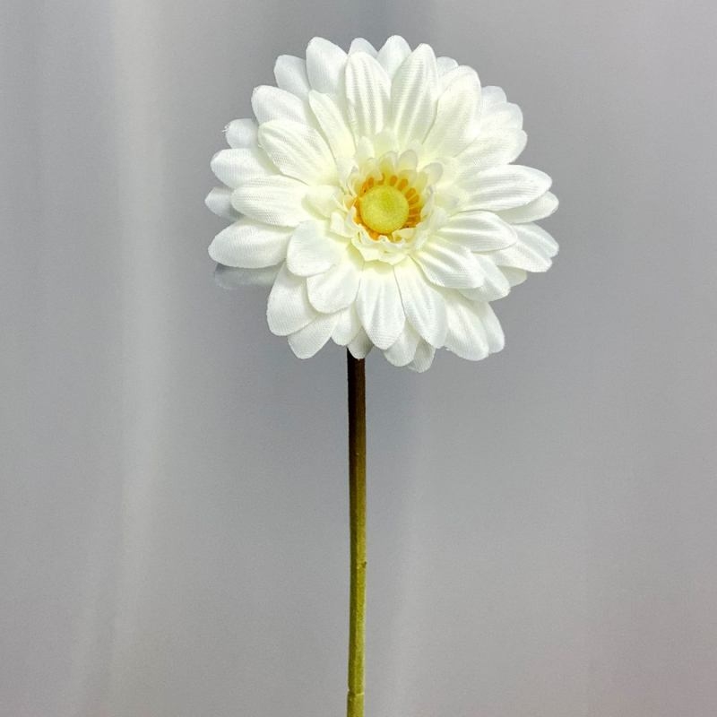 Wholesale Artificial Gerbera Stem – 25cm Satin Fabric Flower